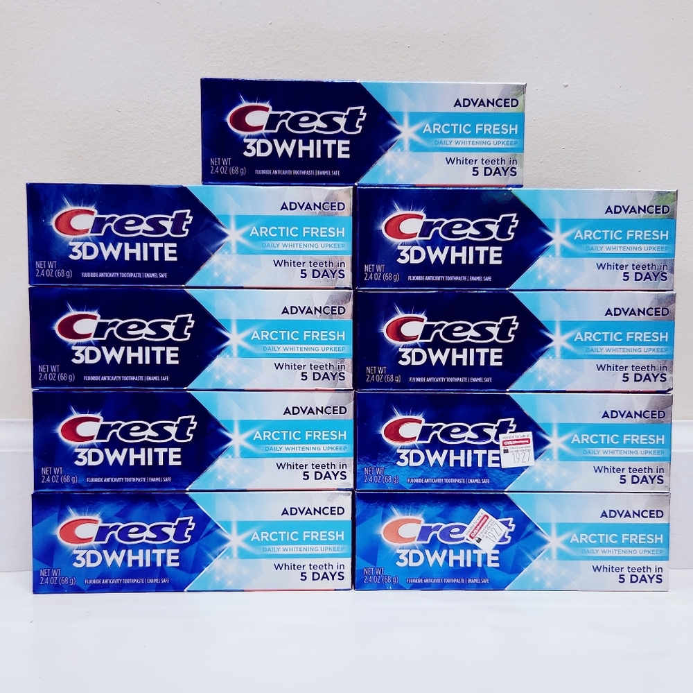 Crest 3D White Whitening Toothpaste Advanced Arctic Fresh Bundle